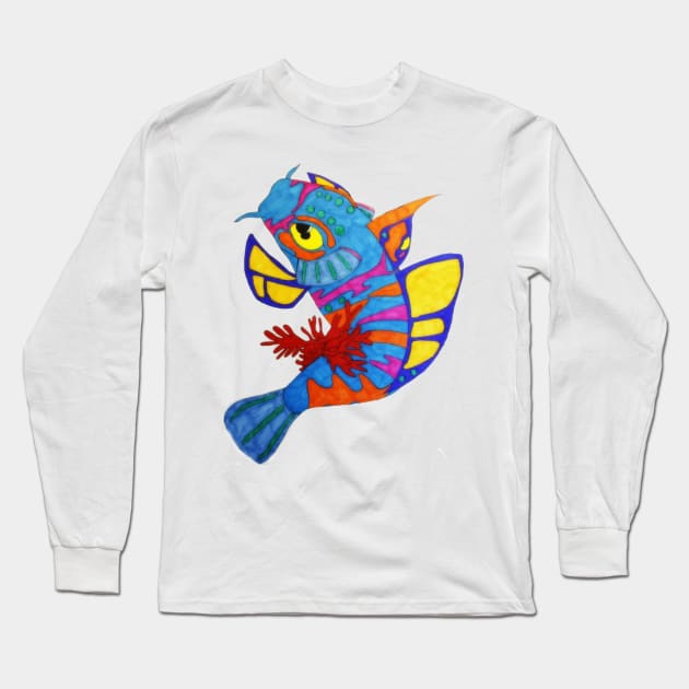 Tropical Fish Long Sleeve T-Shirt by VictoriaVonBlood